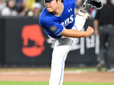 정민성 미국에서 성장 중인 삼성 투수의 모습
