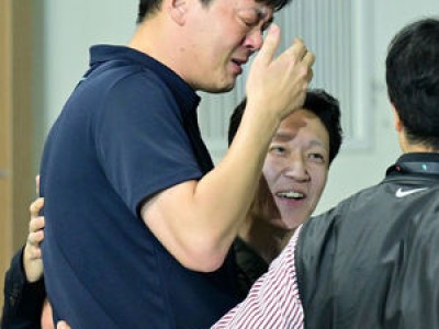 이영택 감독 14연패 끊고 눈물 흘리다