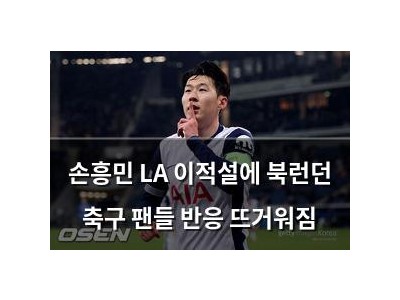 손흥민 LA 이적설에 북런던 축구 팬들 반응 뜨거워짐