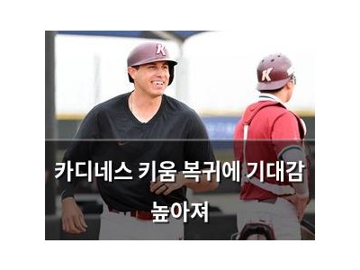 카디네스 키움 복귀에 기대감 높아져