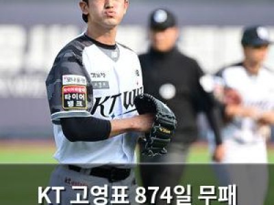 KT 고영표 874일 무패 기록 끝났다